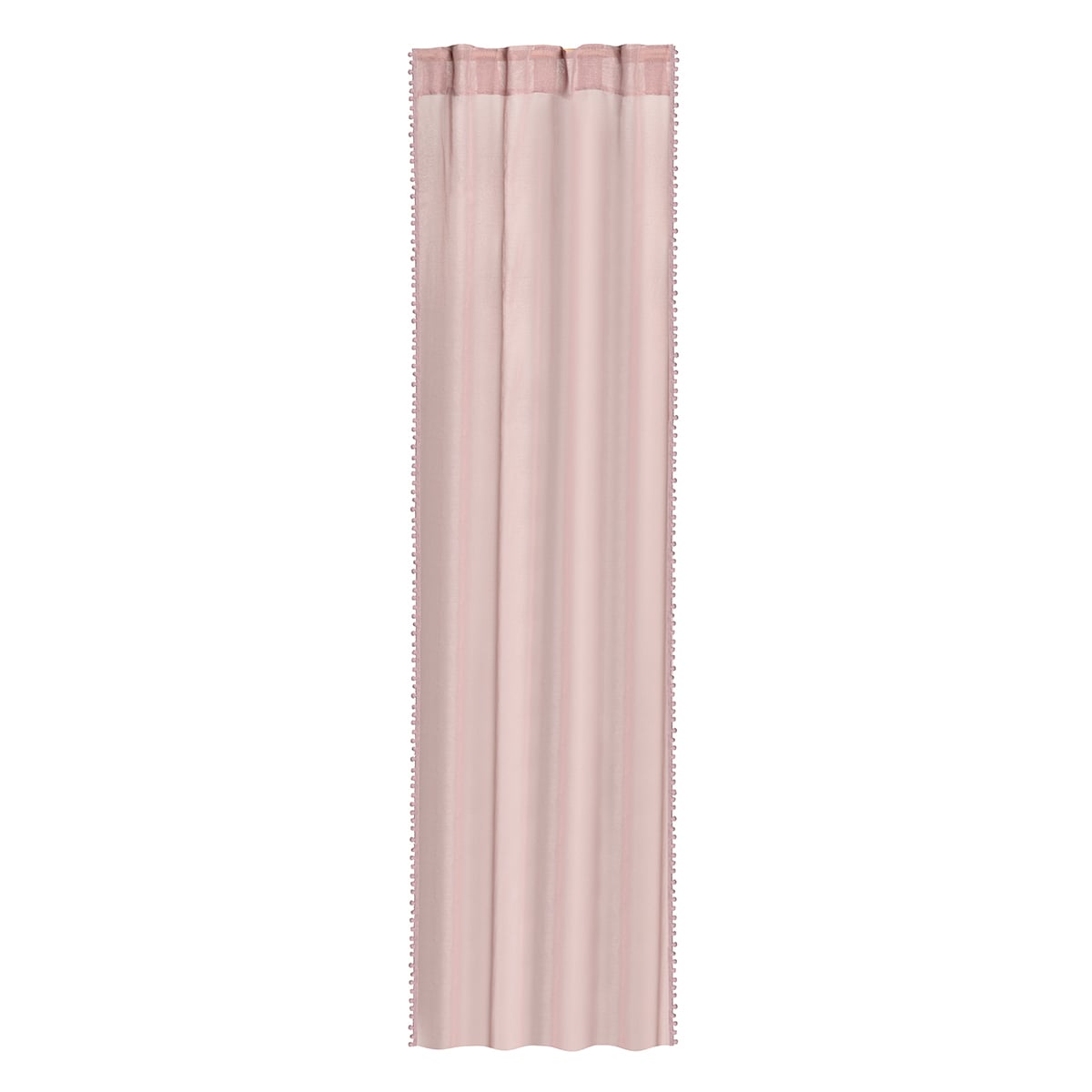 ADI Dirty Pink Pom Pom Curtain Blind 140x250 cm