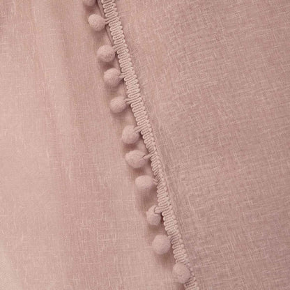 ADI Dirty Pink Pom Pom Curtain Blind 140x250 cm