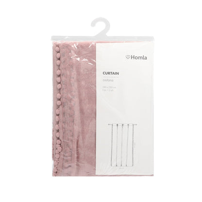 ADI Dirty Pink Pom Pom Curtain Blind 140x250 cm