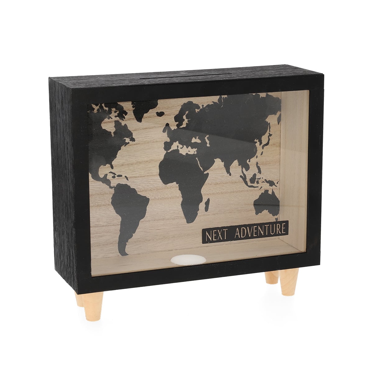 Moneybox Next Adventure Black Standing Decoration 21x7x19 cm
