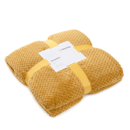 NOAH Grains of Rice Mustard Blanket 150x200 cm