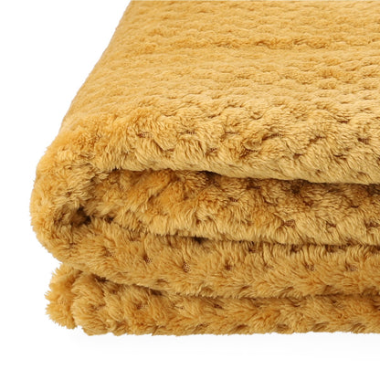 NOAH Grains of Rice Mustard Blanket 150x200 cm
