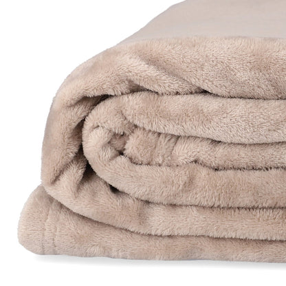 MUKAVA Beige Blanket 200x220 cm