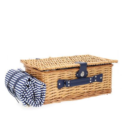 Orlando Natural Picnic Basket for 4 People with Mat