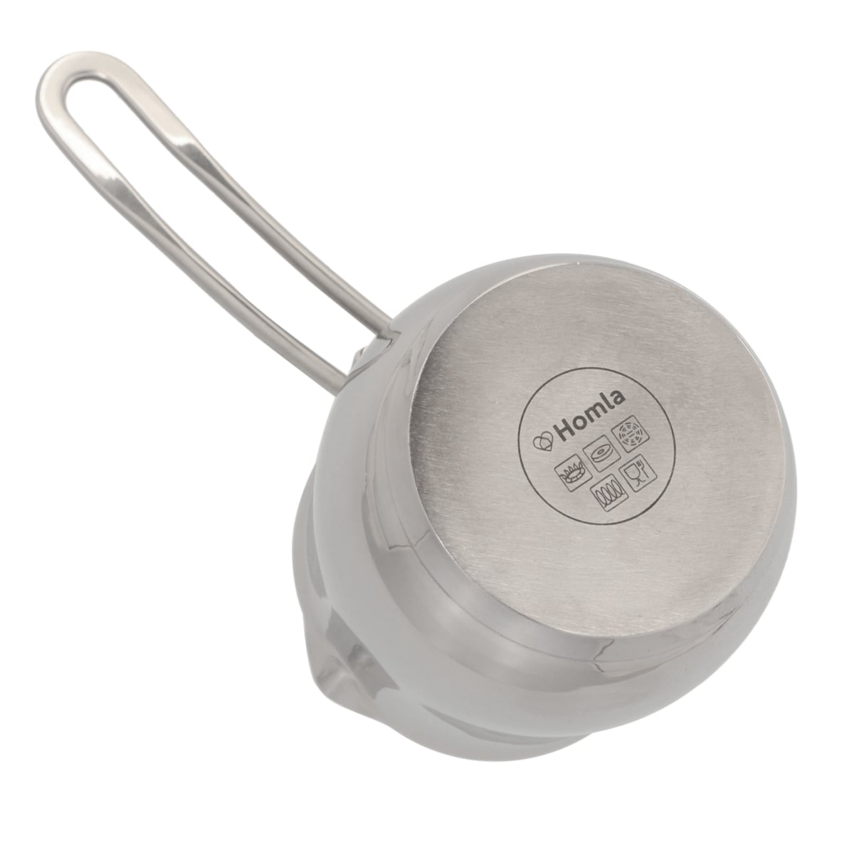 UNERO Milk Pot 0.5L Stainless Steel with Ergonomic Handle