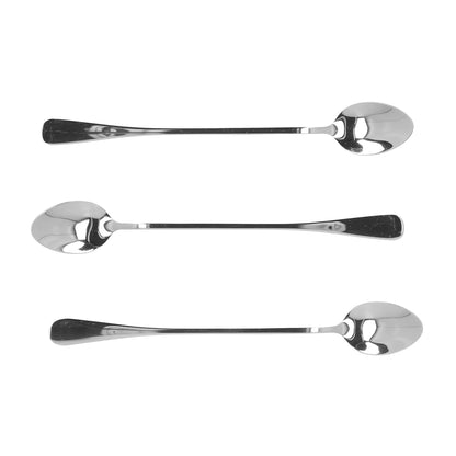 Set | STILO | Silver Latte Spoons | 3 Pcs