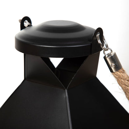 BUREL Wooden Lantern | Rustic Home Decor | 14x14x32 cm