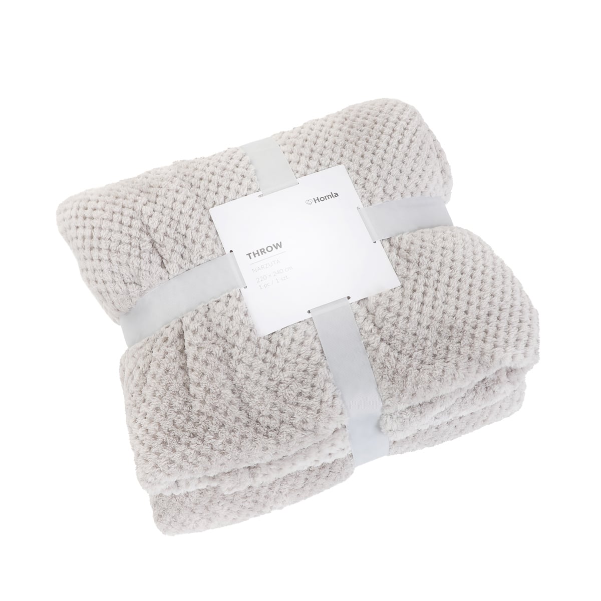 NOAH Light Grey Bedspread 220x240 cm