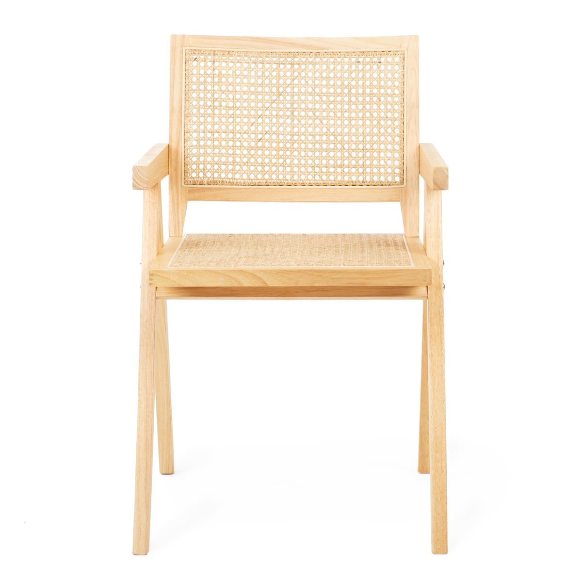 Armchair ROTIN Wooden with Viennese Braid 50x55x78 cm