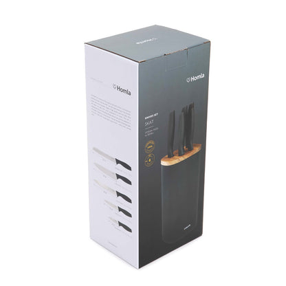 SKAT 6-Piece Knife Set in Black Block