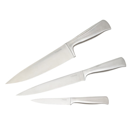 Set of Knives RIGEL Universal Silver 3 pcs