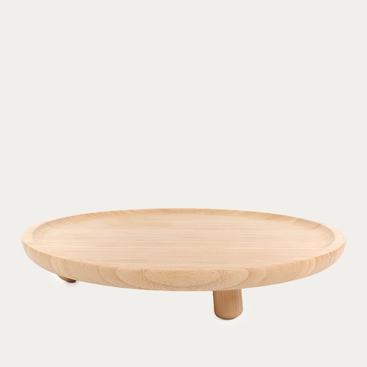 Bambou Low Platter 32x6 cm Natural Bamboo Serving Dish