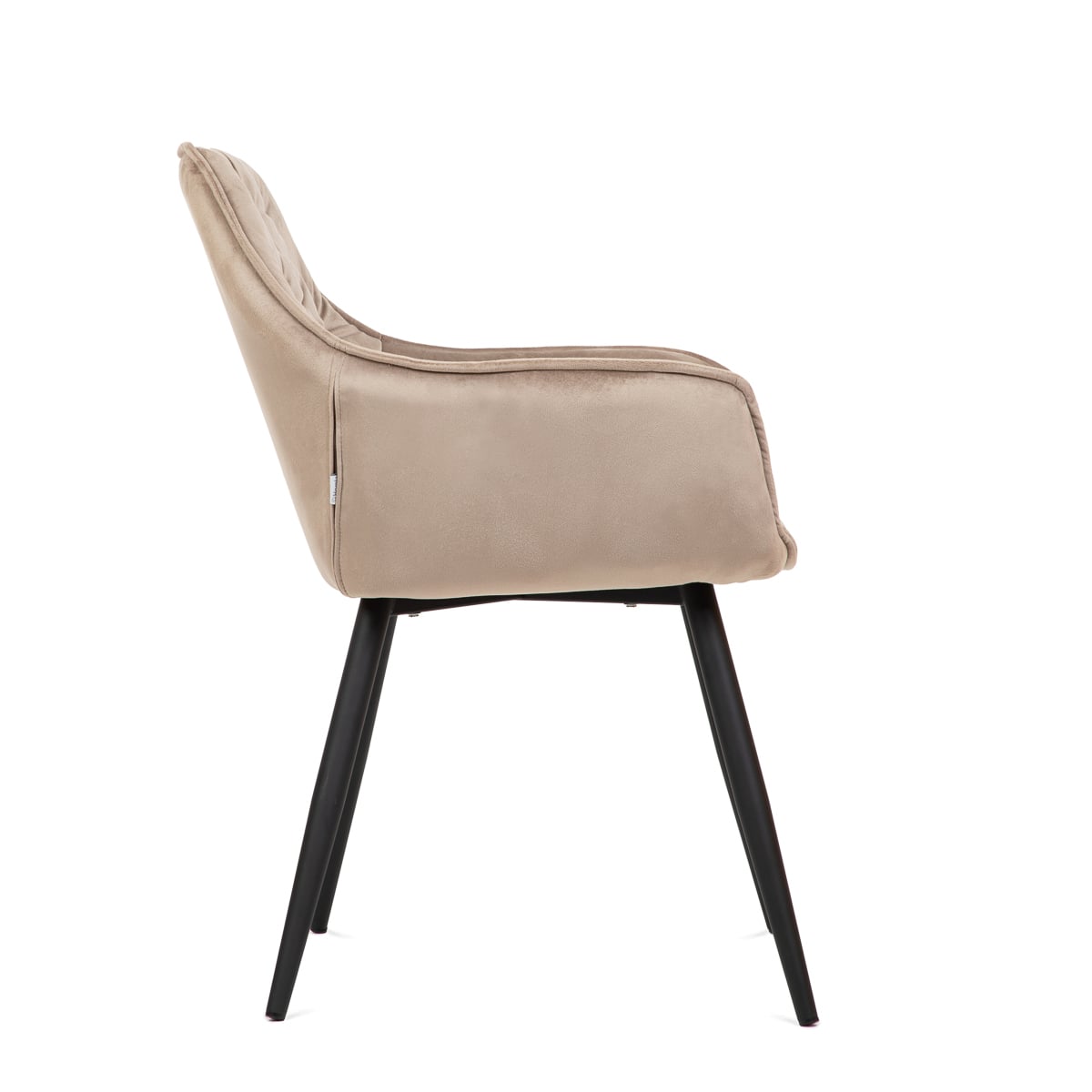 Cherry Velour Beige Chair 57x63x84 cm