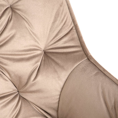 Cherry Velour Beige Chair 57x63x84 cm