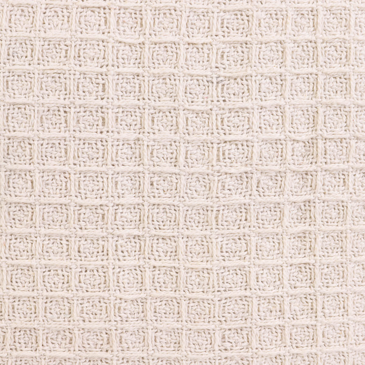 VAFFEL Ecru Pillowcase with Fringe 45x45 cm