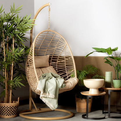 SOLEI Natural Swing with Cushion 95x95x195 cm