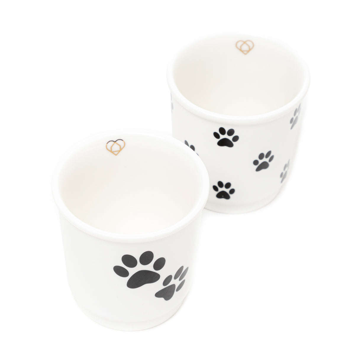 Set of CORTO Espresso Mugs, 2 pcs, 80 ml Porcelain Cups