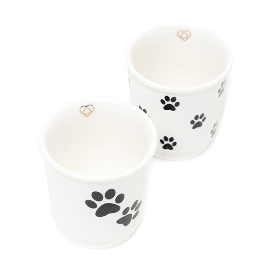 Set of CORTO Espresso Mugs, 2 pcs, 80 ml Porcelain Cups