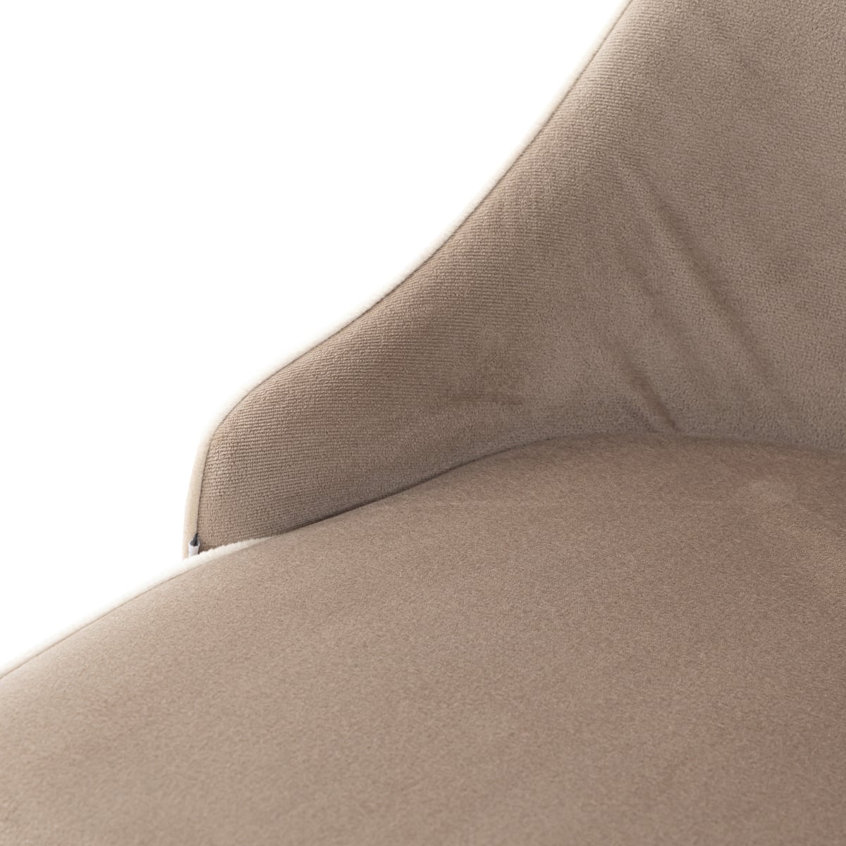 Chair LOUIS RIBBON Velour Beige 55x50x56 cm