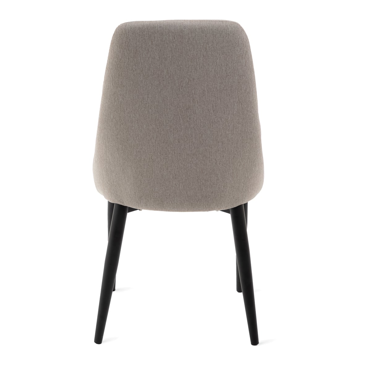 Louis Quilter Chair in Beige Fabric with Metal Legs