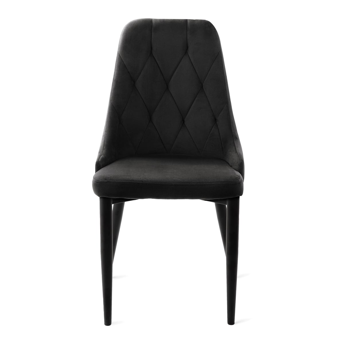 Louis Quilter Velour Black Chair 55x50x56 cm