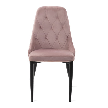 Louis Quilter Velour Pink Chair 55x50x56 cm