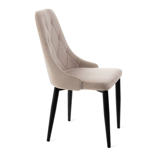 Louis Quilter Velour Beige Chair 44x59x88 cm