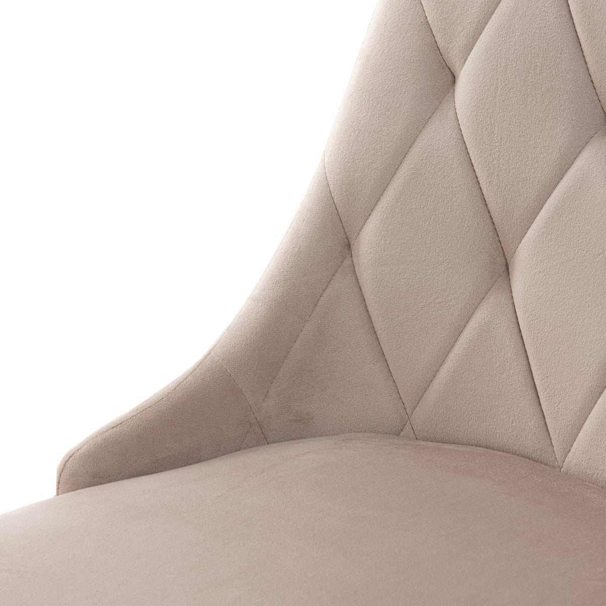 Louis Quilter Velour Beige Chair 44x59x88 cm