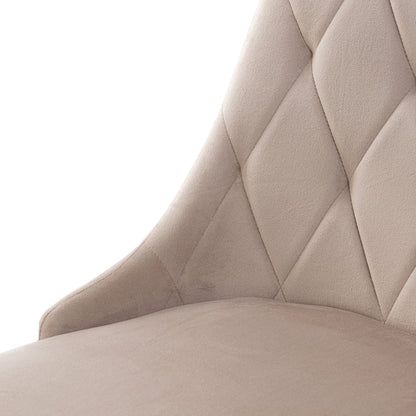Louis Quilter Velour Beige Chair 44x59x88 cm