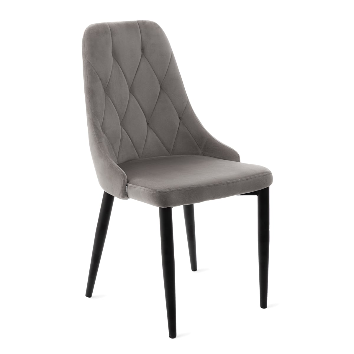 Louis Quilter Velour Grey Chair 55x50x56 cm