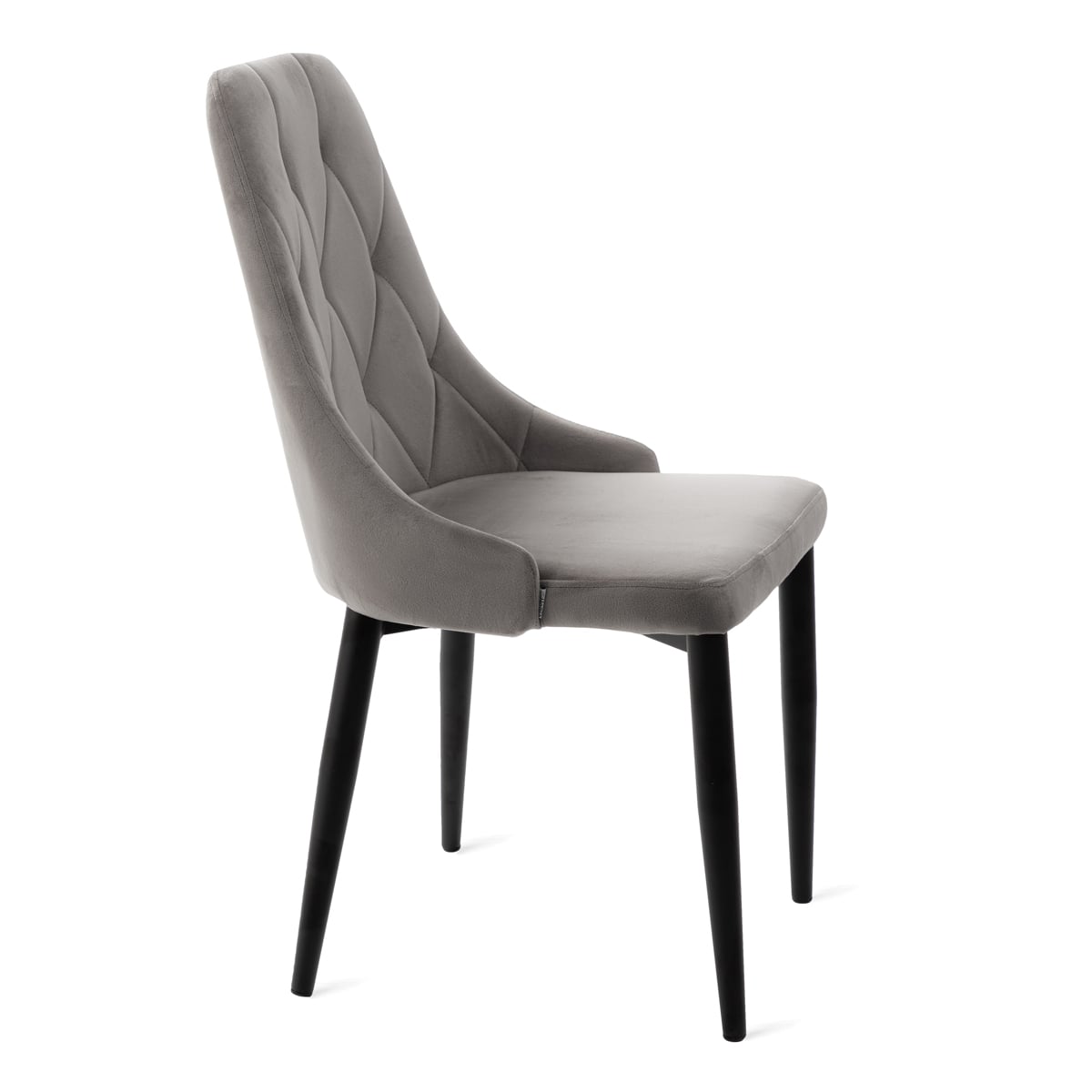 Louis Quilter Velour Grey Chair 55x50x56 cm
