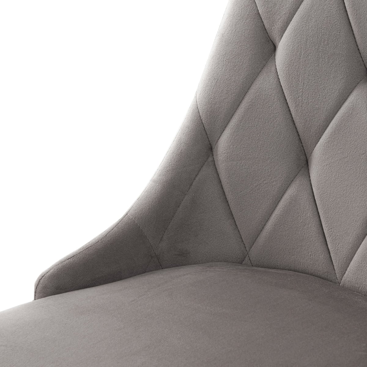 Louis Quilter Velour Grey Chair 55x50x56 cm