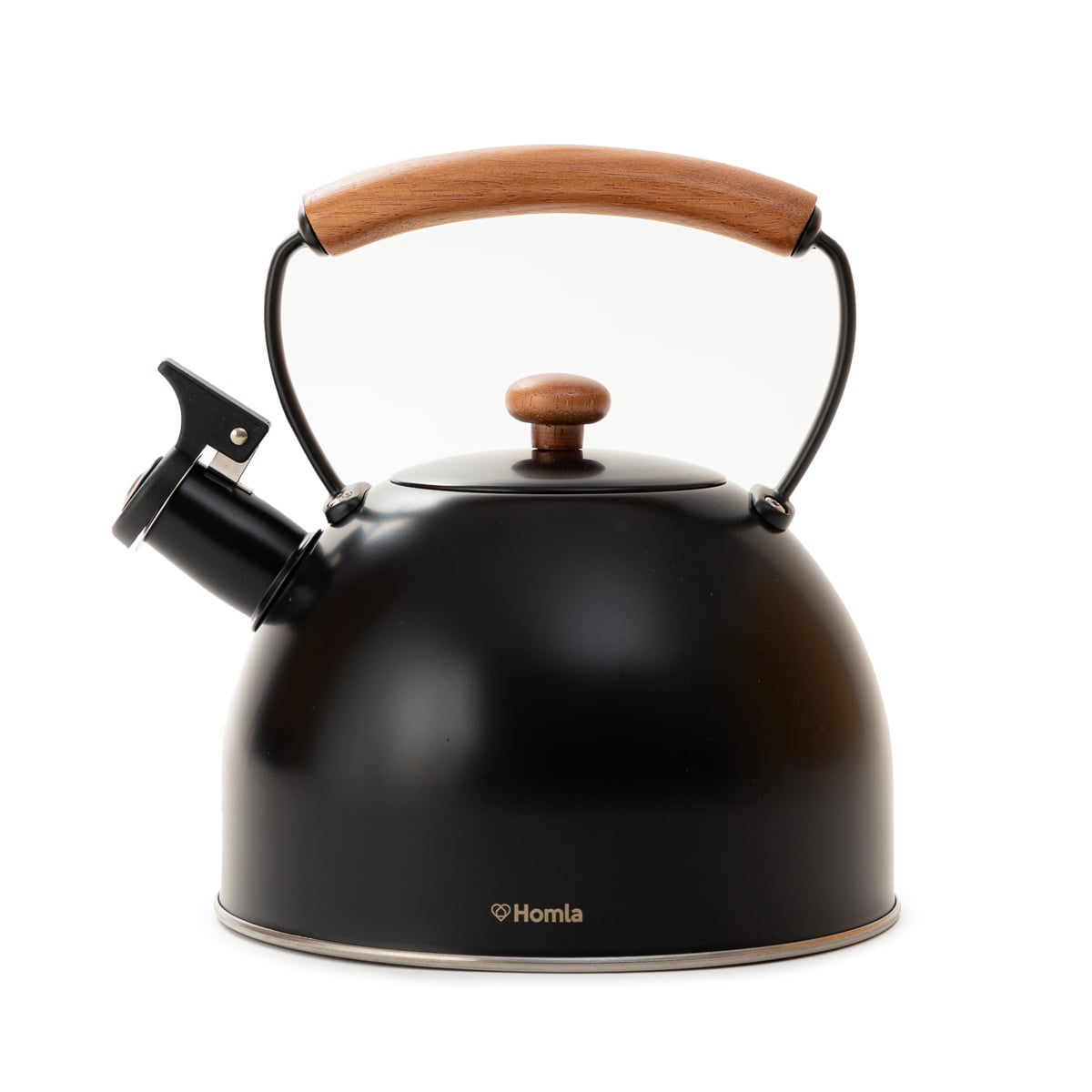 VIRGEN Black Kettle with Wooden Handle 2.5L