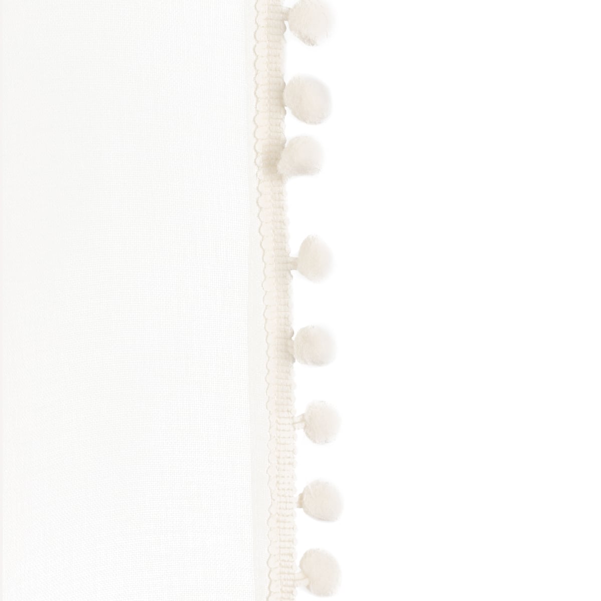 ADI Curtain Blind with Cream Pompons 140x250 cm