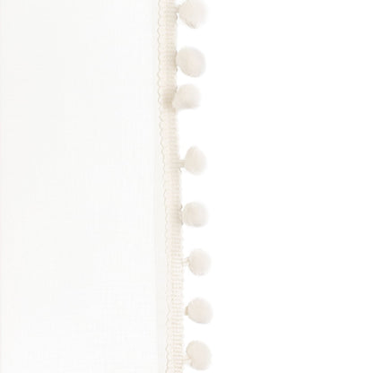 ADI Curtain Blind with Cream Pompons 140x250 cm