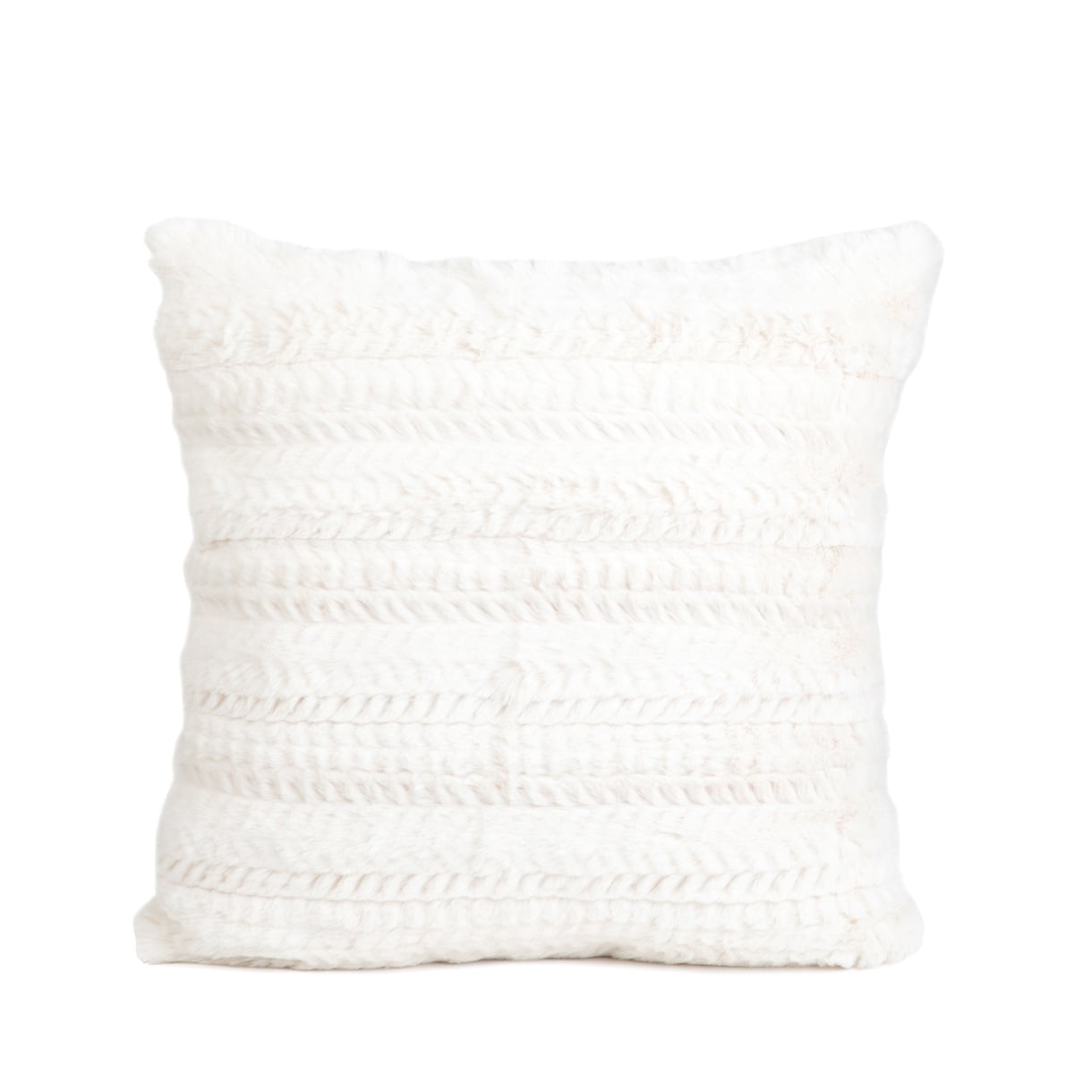 Pillowcases MARIL Faux Fur Ecru Pillowcase 45x45 cm