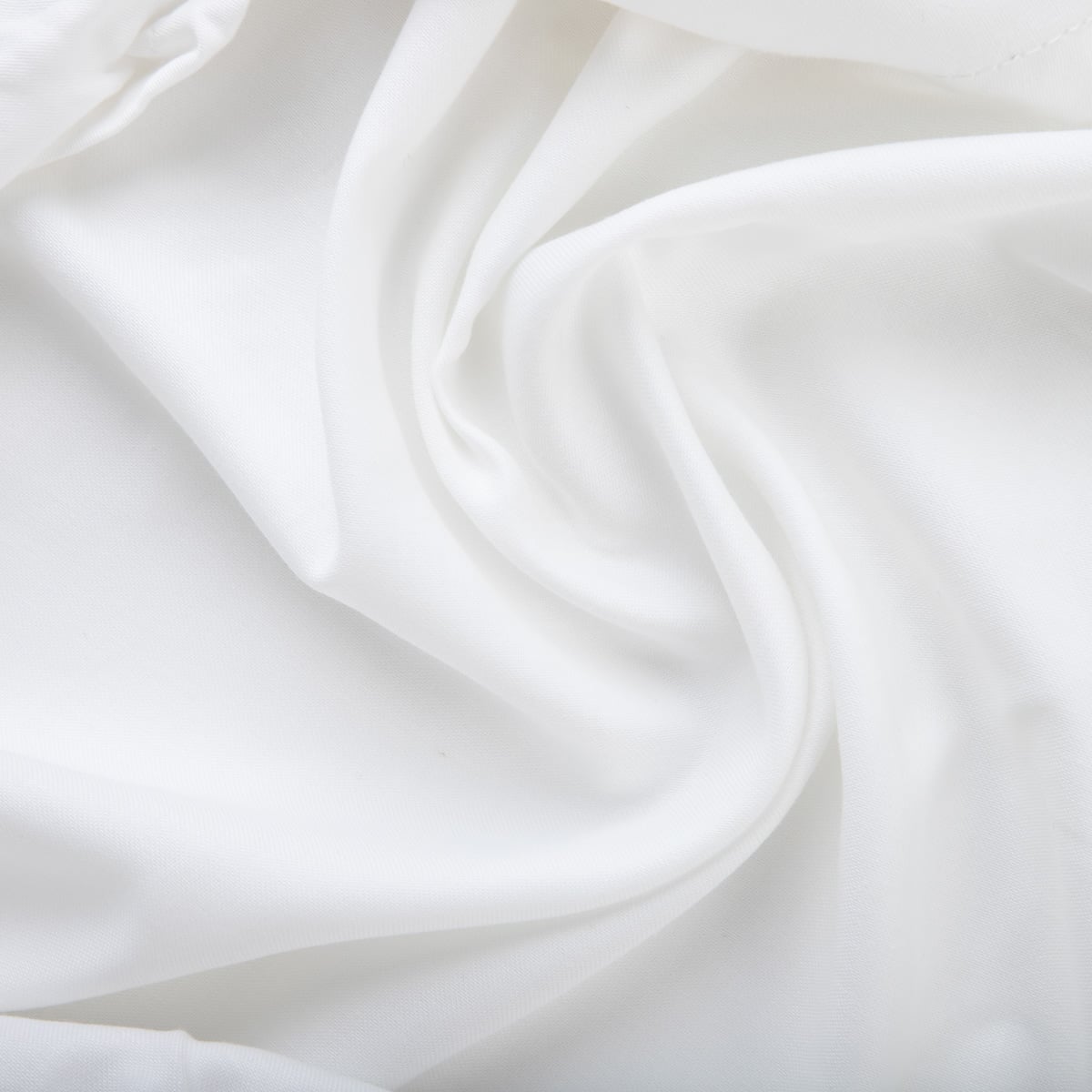 DANIELLE Satin White Bed Sheet 90x200 cm