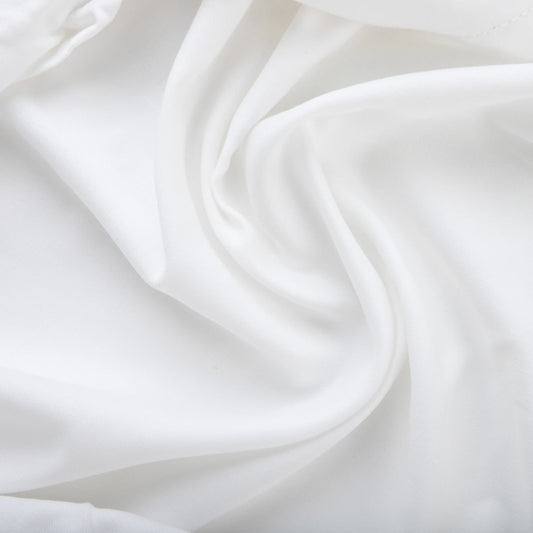 Bed Sheet Danielle White Satin 140x200 cm