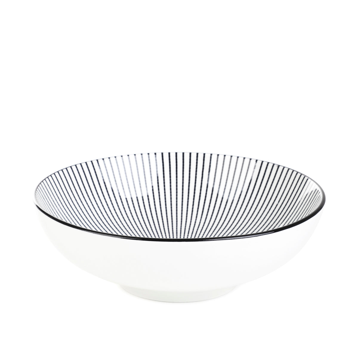 NAVIA Black Porcelain Bowl 21.5cm
