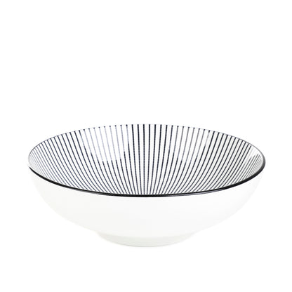NAVIA Black Porcelain Bowl 21.5cm