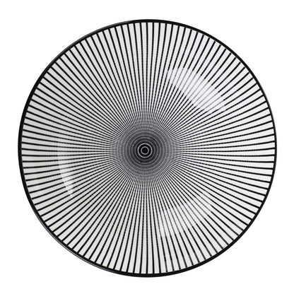NAVIA Black Porcelain Bowl 21.5cm