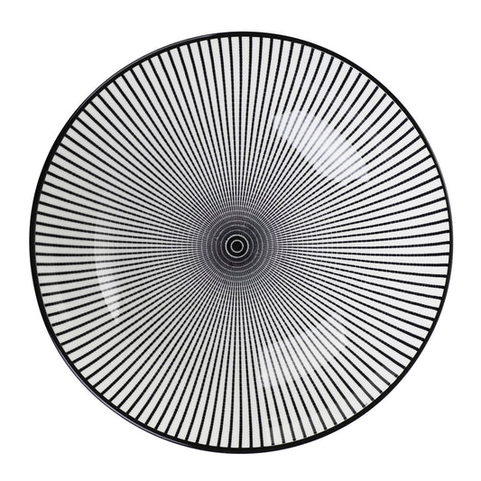 NAVIA Black Porcelain Bowl 21.5cm