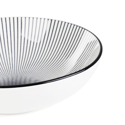 NAVIA Black Porcelain Bowl 21.5cm