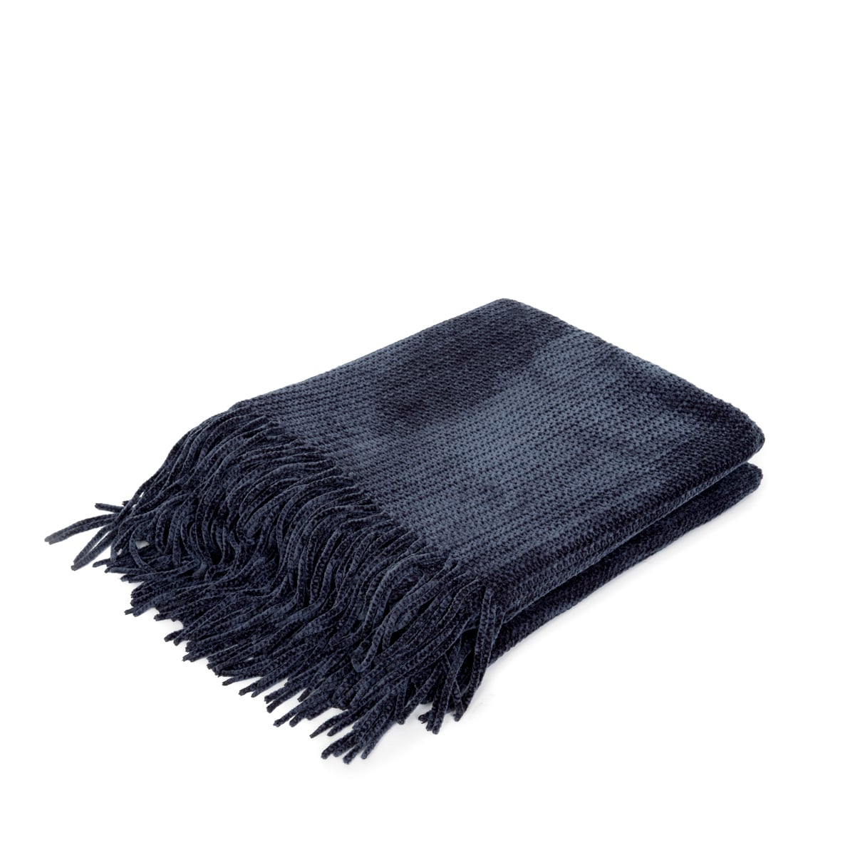 Chenille Navy Blue Blanket 130x170 cm Soft Warm Throw