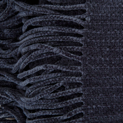 Chenille Navy Blue Blanket 130x170 cm Soft Warm Throw