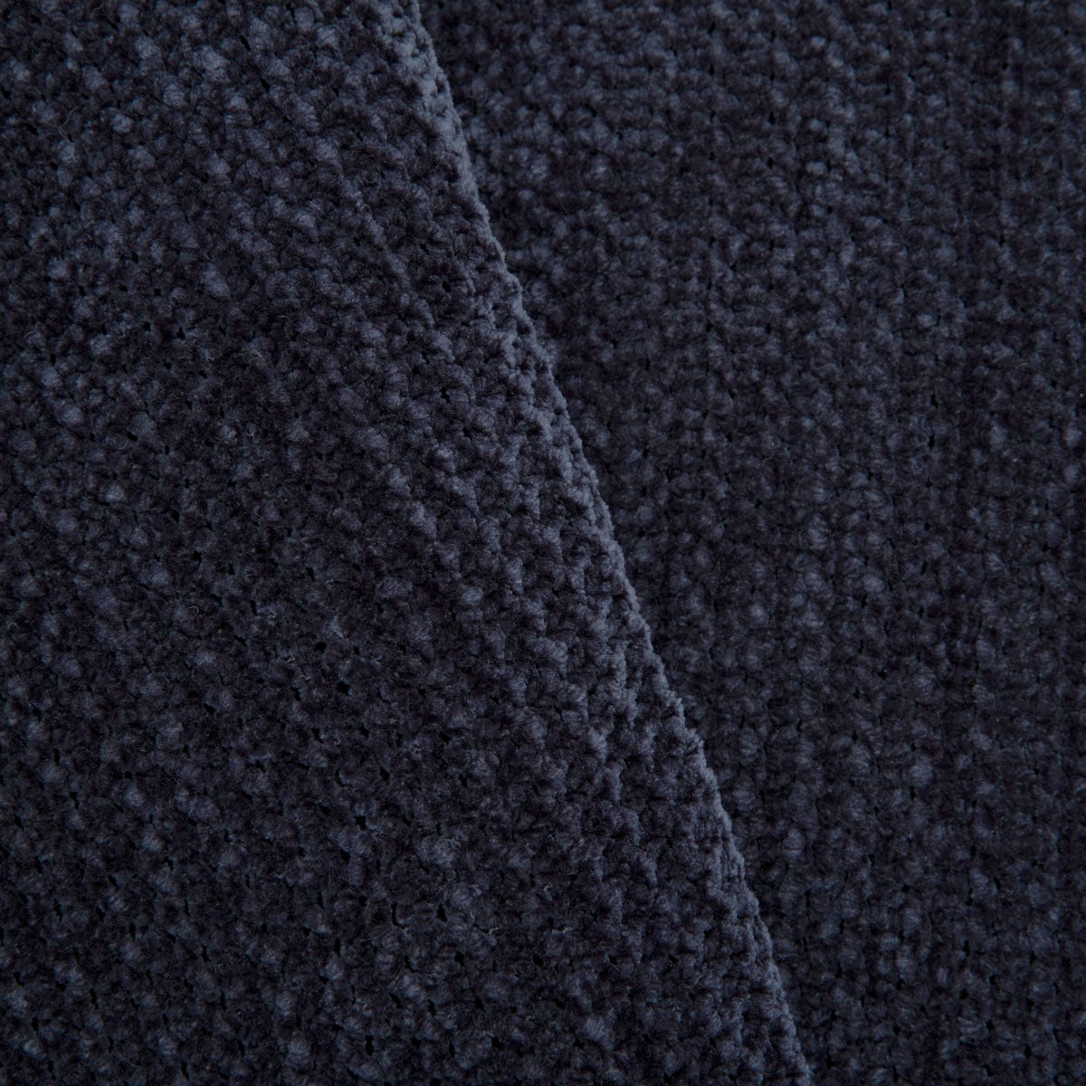 Chenille Navy Blue Blanket 130x170 cm Soft Warm Throw