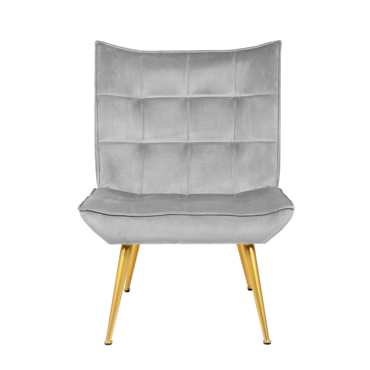 Armchair VINNIS with Footrest Grey 96x69x82 cm