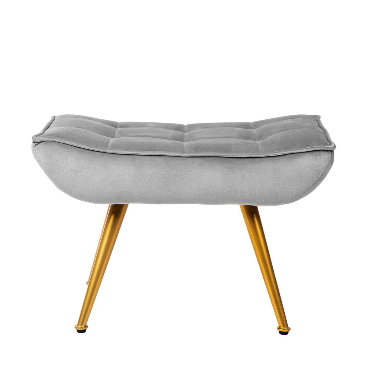 Armchair VINNIS with Footrest Grey 96x69x82 cm