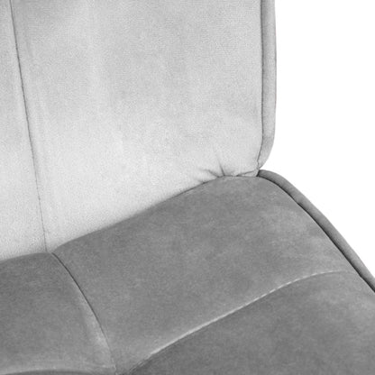 Armchair VINNIS with Footrest Grey 96x69x82 cm