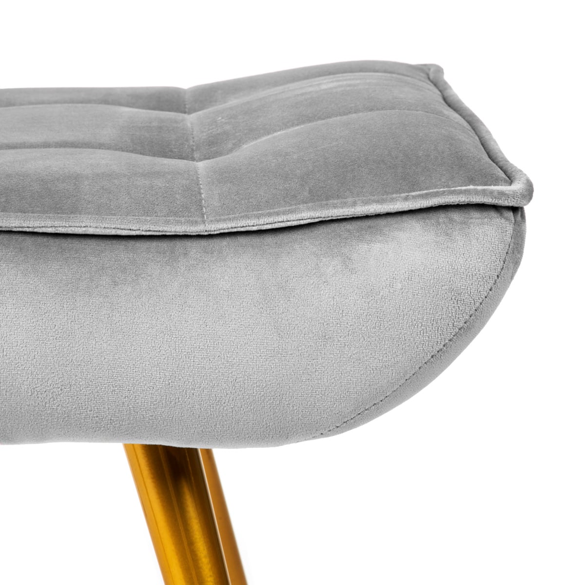 Armchair VINNIS with Footrest Grey 96x69x82 cm